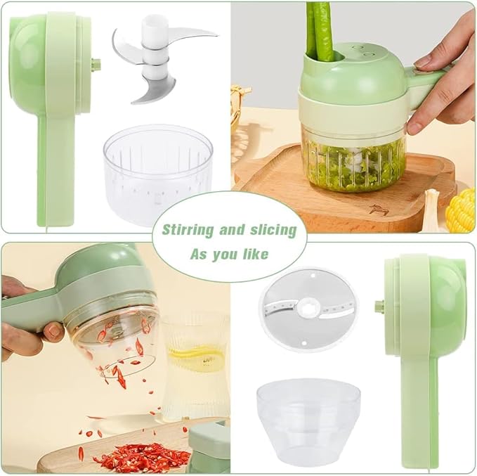 Wireless 4-in-1 Electric Vegetable Chopper