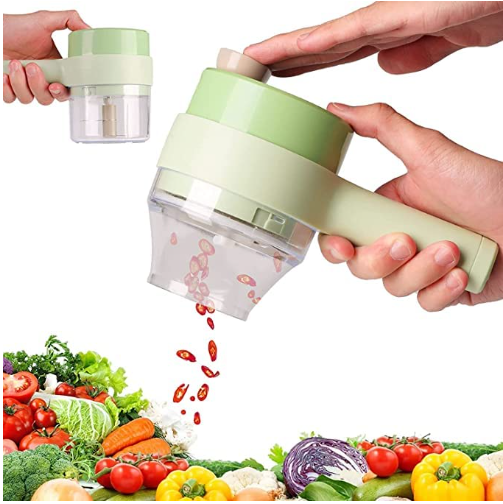 Wireless 4-in-1 Electric Vegetable Chopper